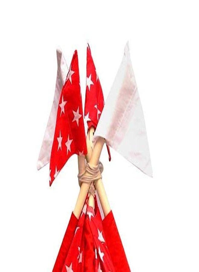 Next Day Art Tent House for Kids Kids Tepee Tent with Padded Mat, Kids Canopy Play Tent, Playard, Playhouse Big Portable Tent for Kids for Indoor and Outdoor- Red - Image 3